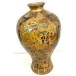 Royal Satsuma oriental vase, approximate height 14.5 inches, good overall condition