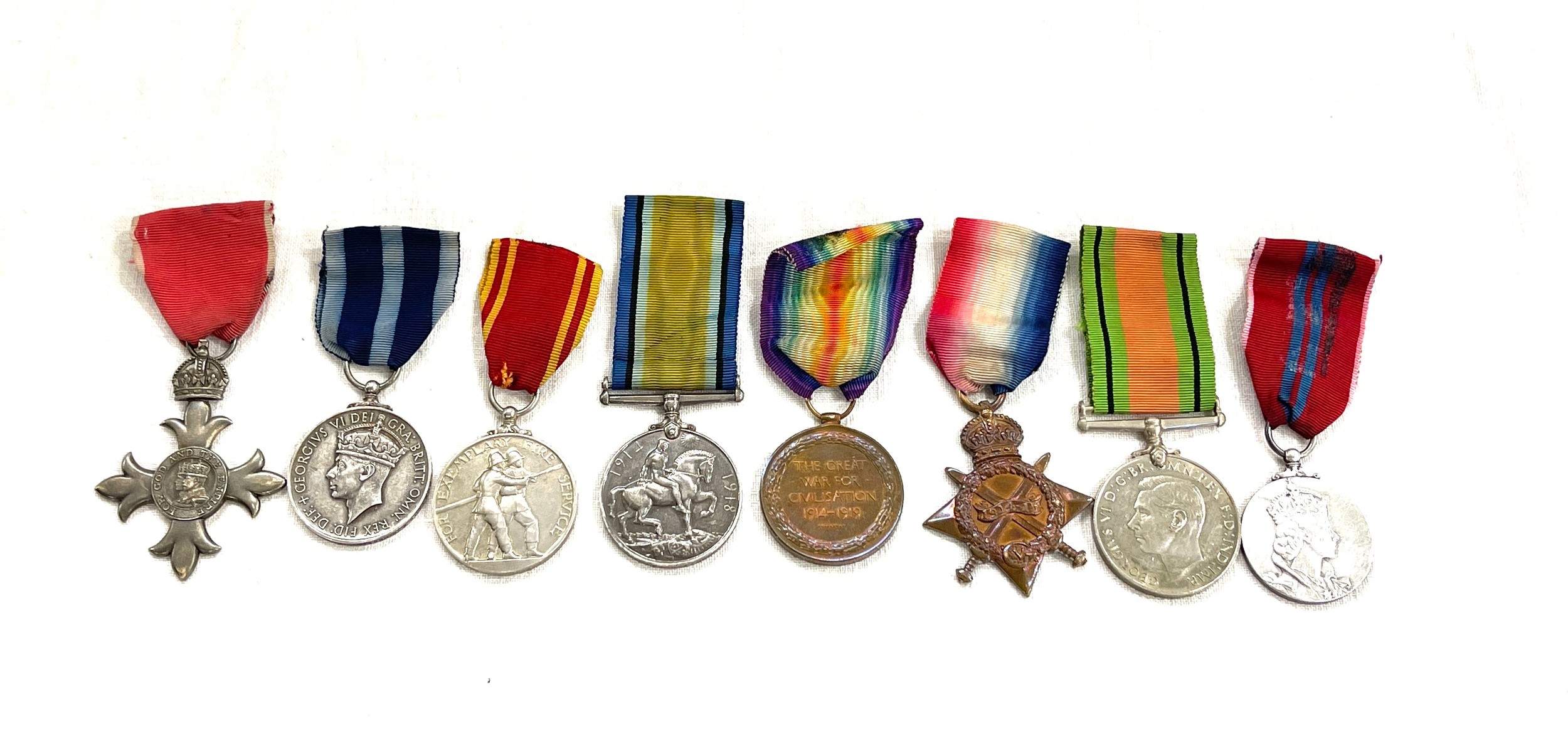 Rare medal group O.B.E KPM fire brigade medal to Thomas Patrick O.B.E chief of Leicestershire &