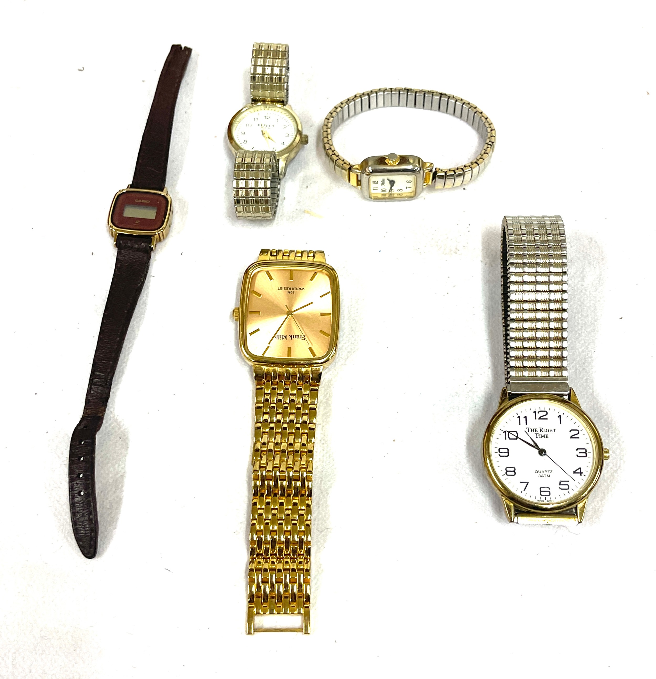 Bag of ladies and gent watches, all untested