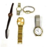 Bag of ladies and gent watches, all untested