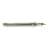 Antique Sampson Mordan silver dip pen / pencil, worn hallmark, approximate measurement 12cm long