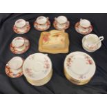 Vintage Cheese dish, Royal Standard Lady Fayre fine bone china 6 cups and saucer, selection of Queen