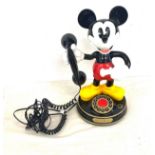 Mickey Mouse telephone by ETL Limited, working order, approximate height: 14 inches