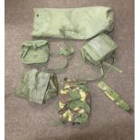 Selection of military bags