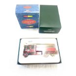 3 Brand new in boxes corgi Vintage glory tractors includes 80105 and 80301 with a Corgi wagon