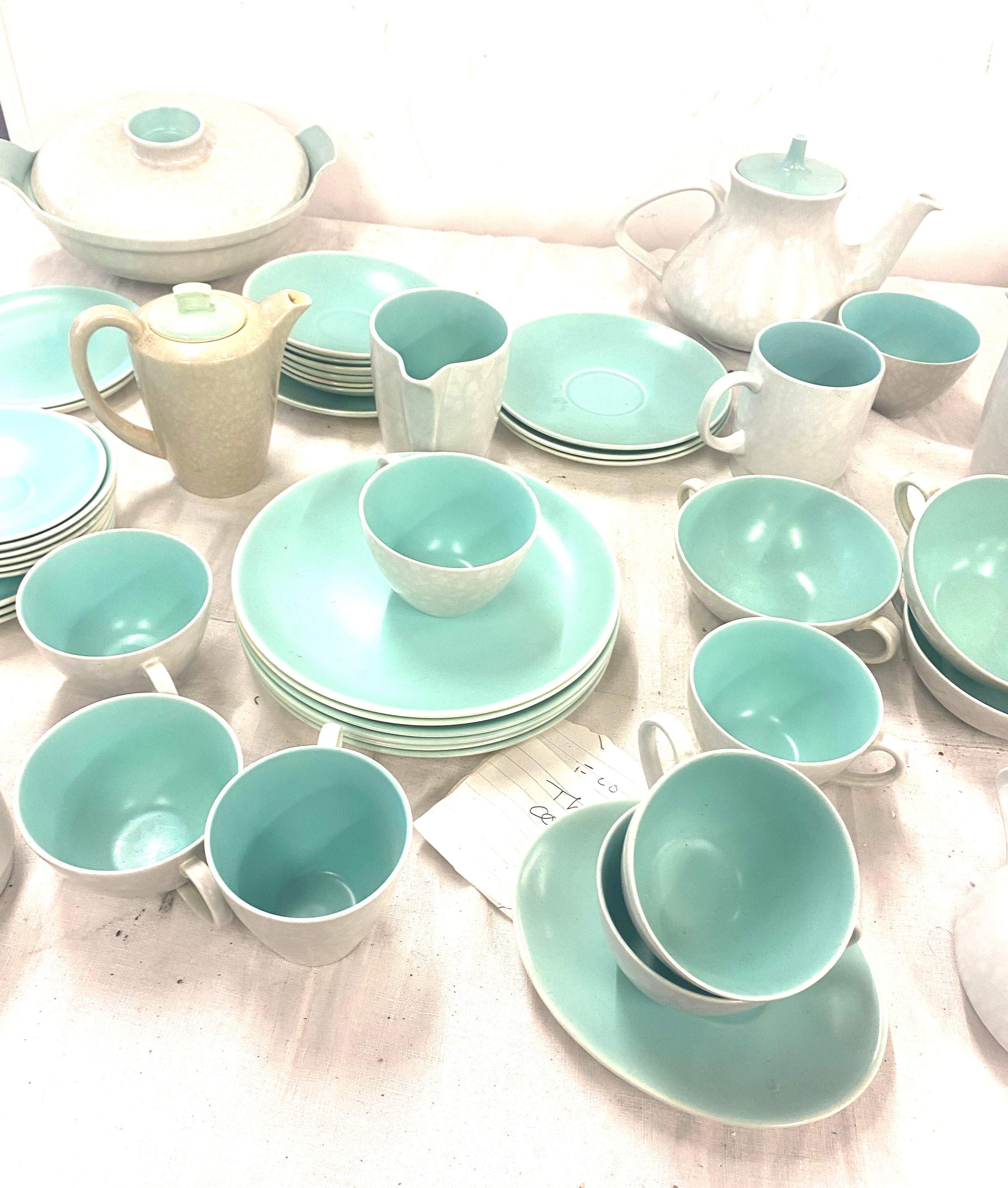 Poole pottery part dinner/ tea service includes cups saucers, tea pot, turenns etc - Image 6 of 9