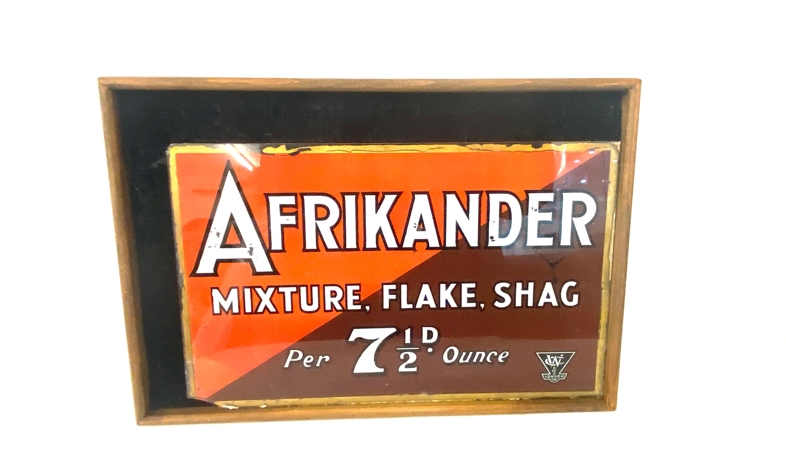 Vintage Afrikander mixture, flake, shag sign measures approx 14 inches by 10 inches - Image 3 of 3