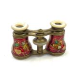 19th century enamelled opera glasses