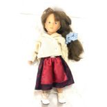 Gotz brunette jointed doll, marks to neck to include number 180