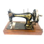 Vintage cased singer sewing machine p3247