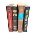 Selection of 4 vintage hard back books in cases includes Black Sea, The travels of Ian Battutah, The