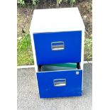 2 drawer metal filing cabinet, Height 26.5 inches, Depth 16 inches, Width 16 inches