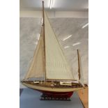 Large Vintage ships galleon model on stand, measures approx 43 inches tall 31 inches wide