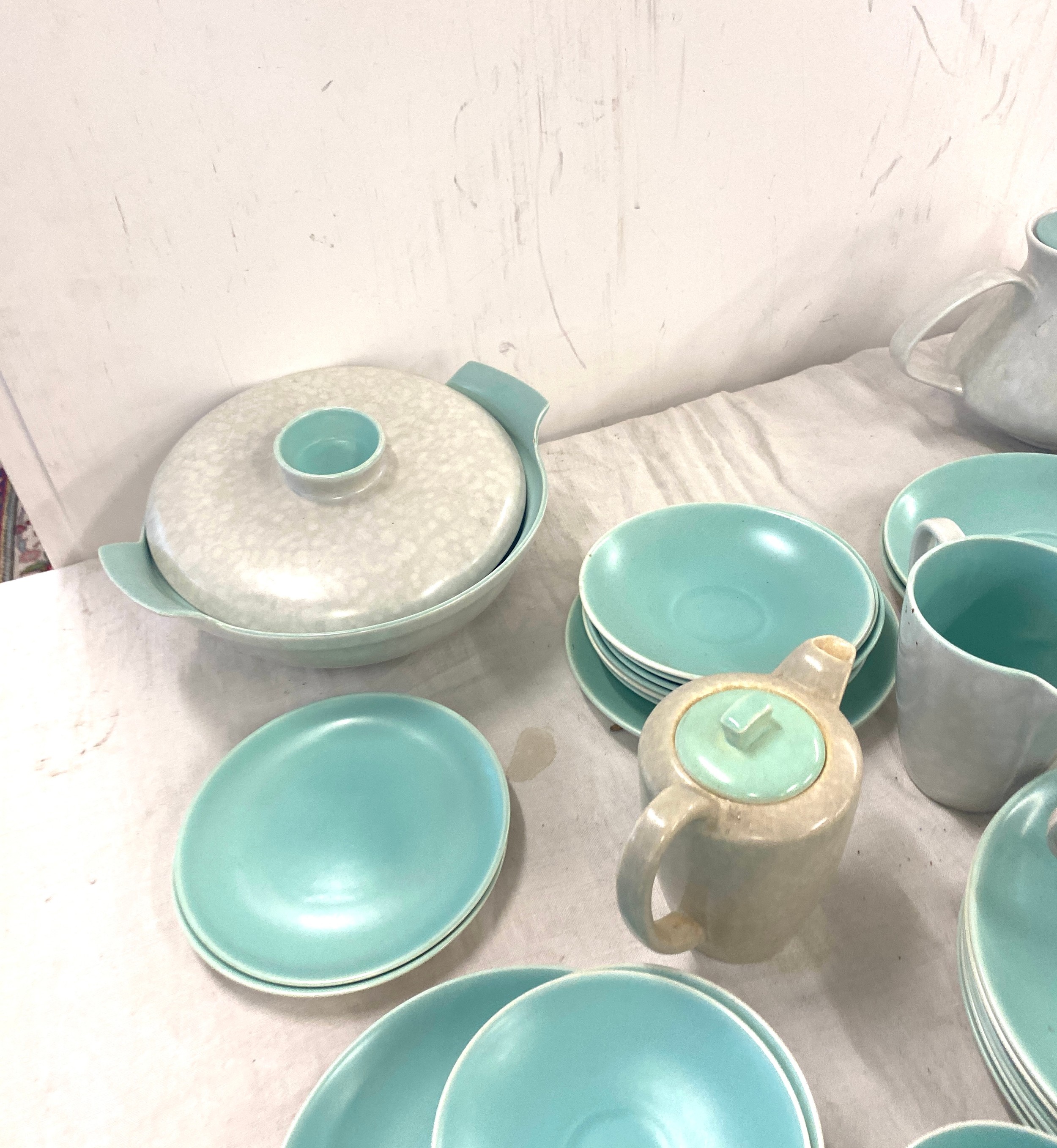 Poole pottery part dinner/ tea service includes cups saucers, tea pot, turenns etc - Image 8 of 9
