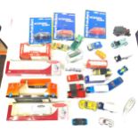 Large selection of assorted die cast cars