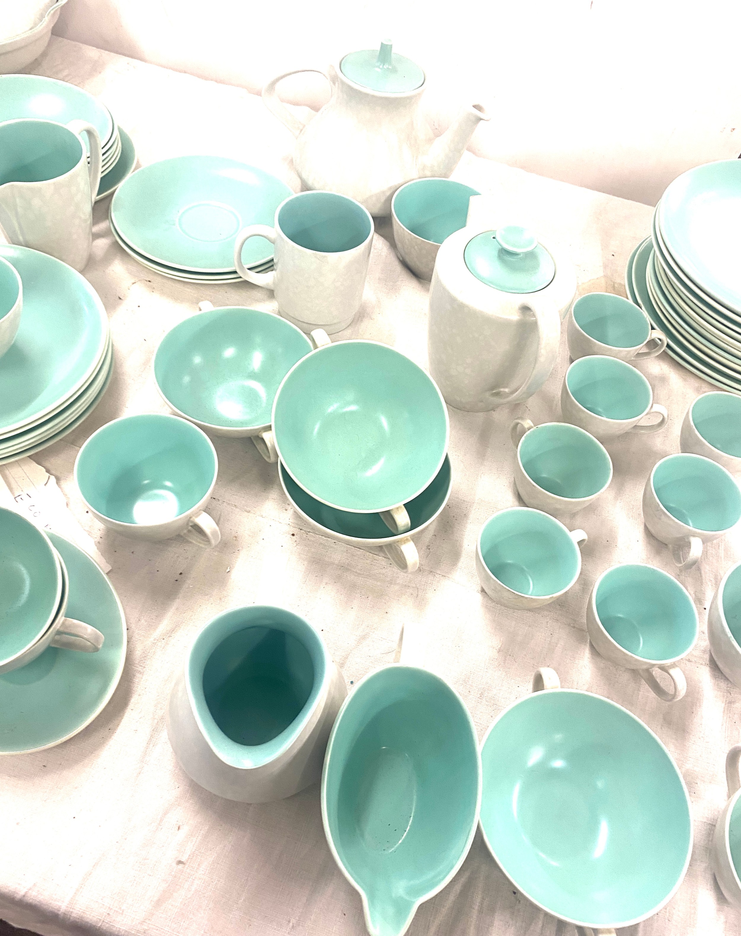 Poole pottery part dinner/ tea service includes cups saucers, tea pot, turenns etc - Image 5 of 9
