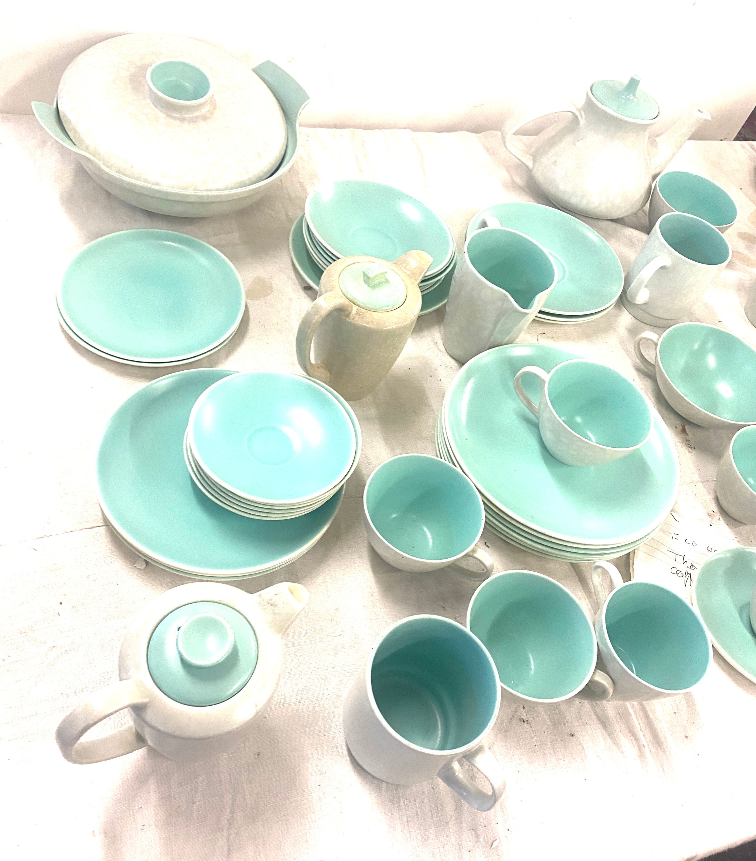 Poole pottery part dinner/ tea service includes cups saucers, tea pot, turenns etc - Image 7 of 9