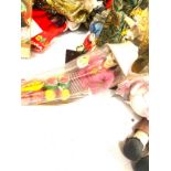 Large selection of assorted dolls
