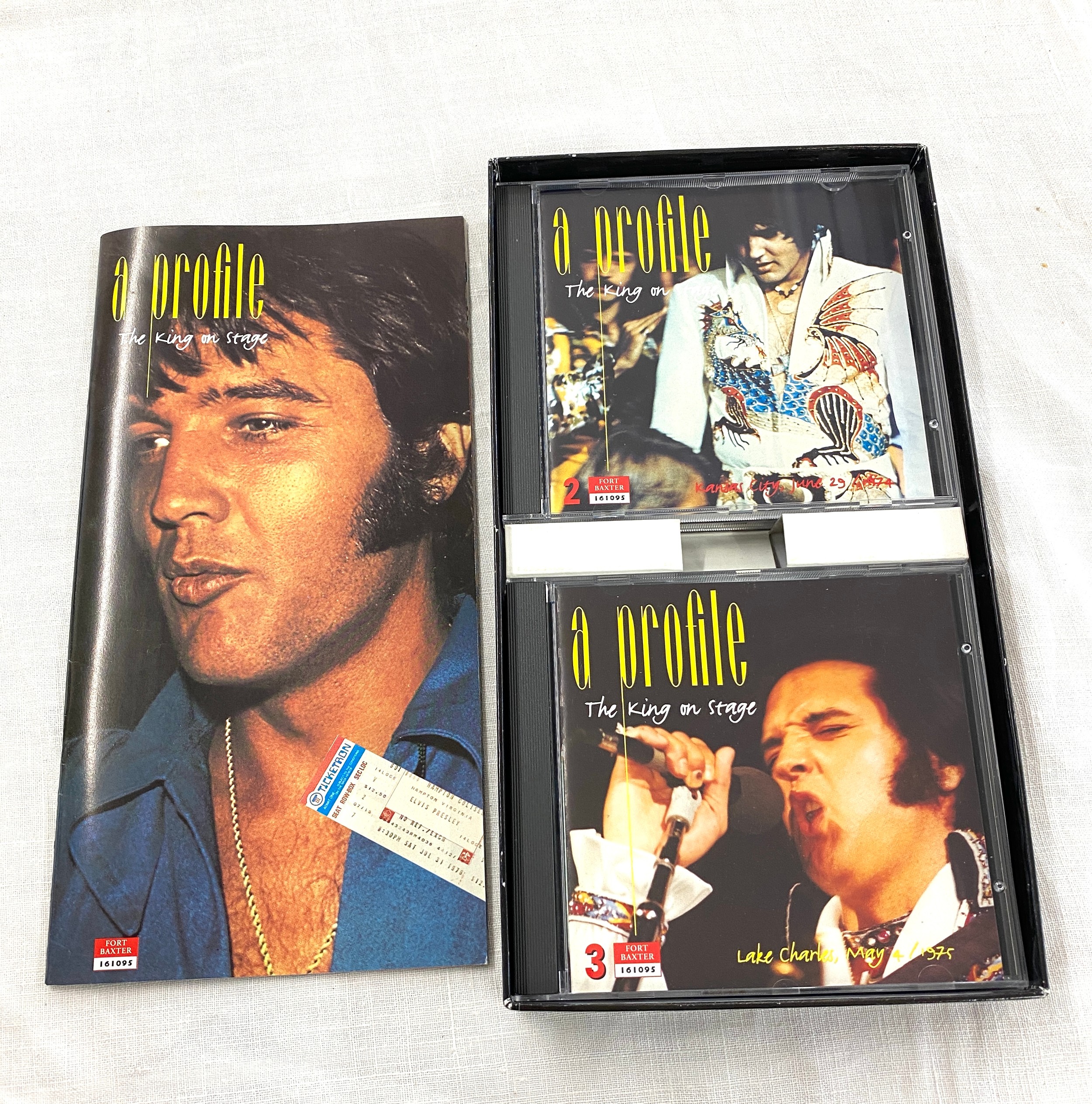 Boxed Set Elvis Presley A Profile The King On Stage CD box set, contains 4 CDS - Image 3 of 3