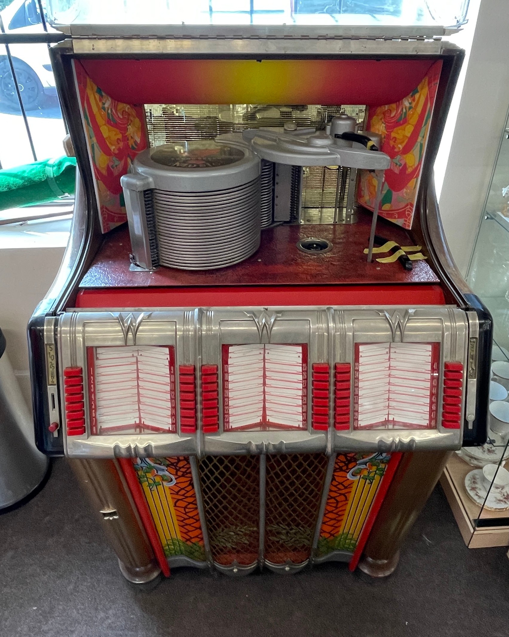 An Original 1950's Wurlitzer 1250 Jukebox, working order however in need of new playing lever - Bild 5 aus 8