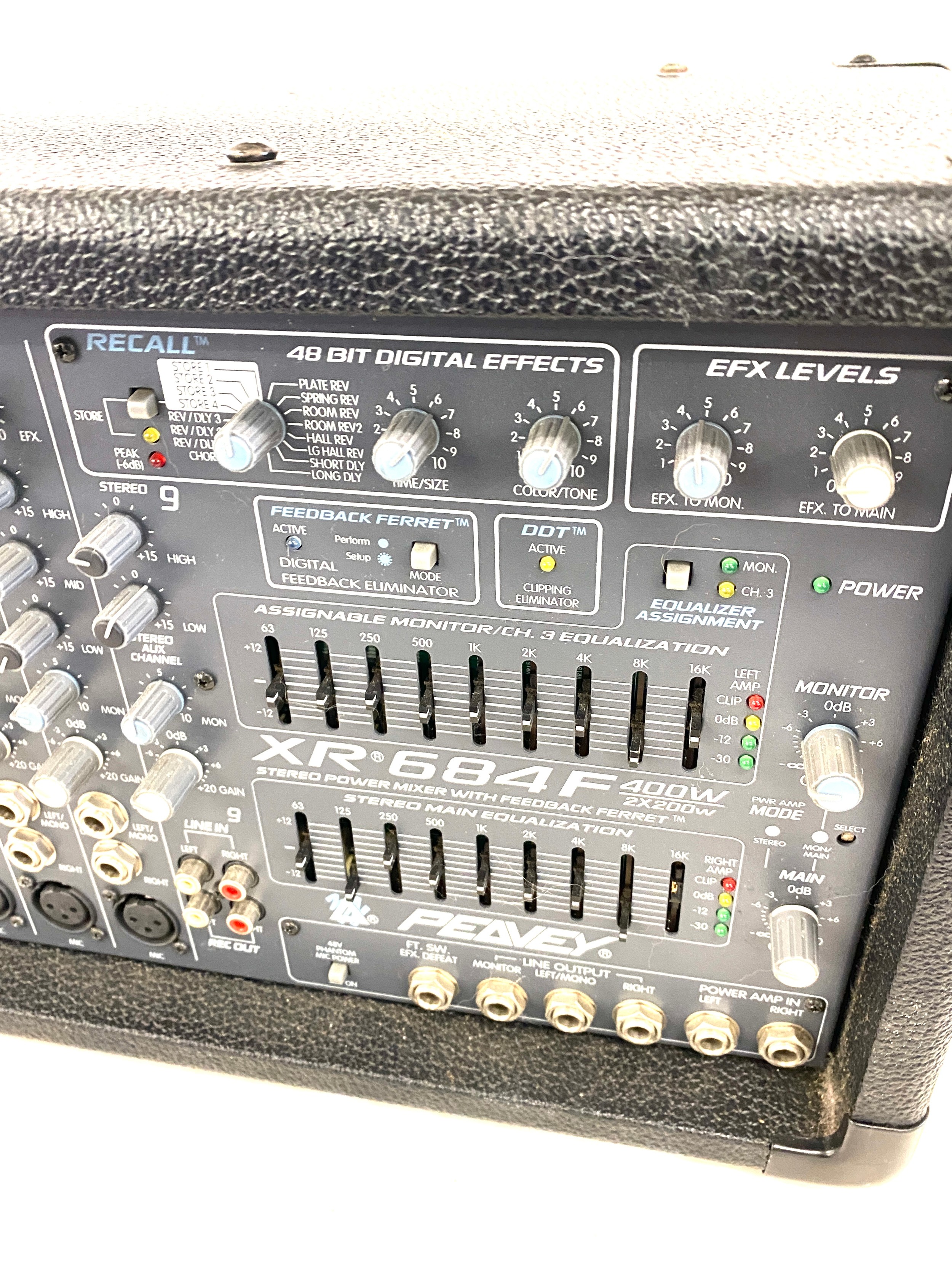 Stereo power mixer with feedback ferret model no XR 684F- untested and no leads - Bild 2 aus 3