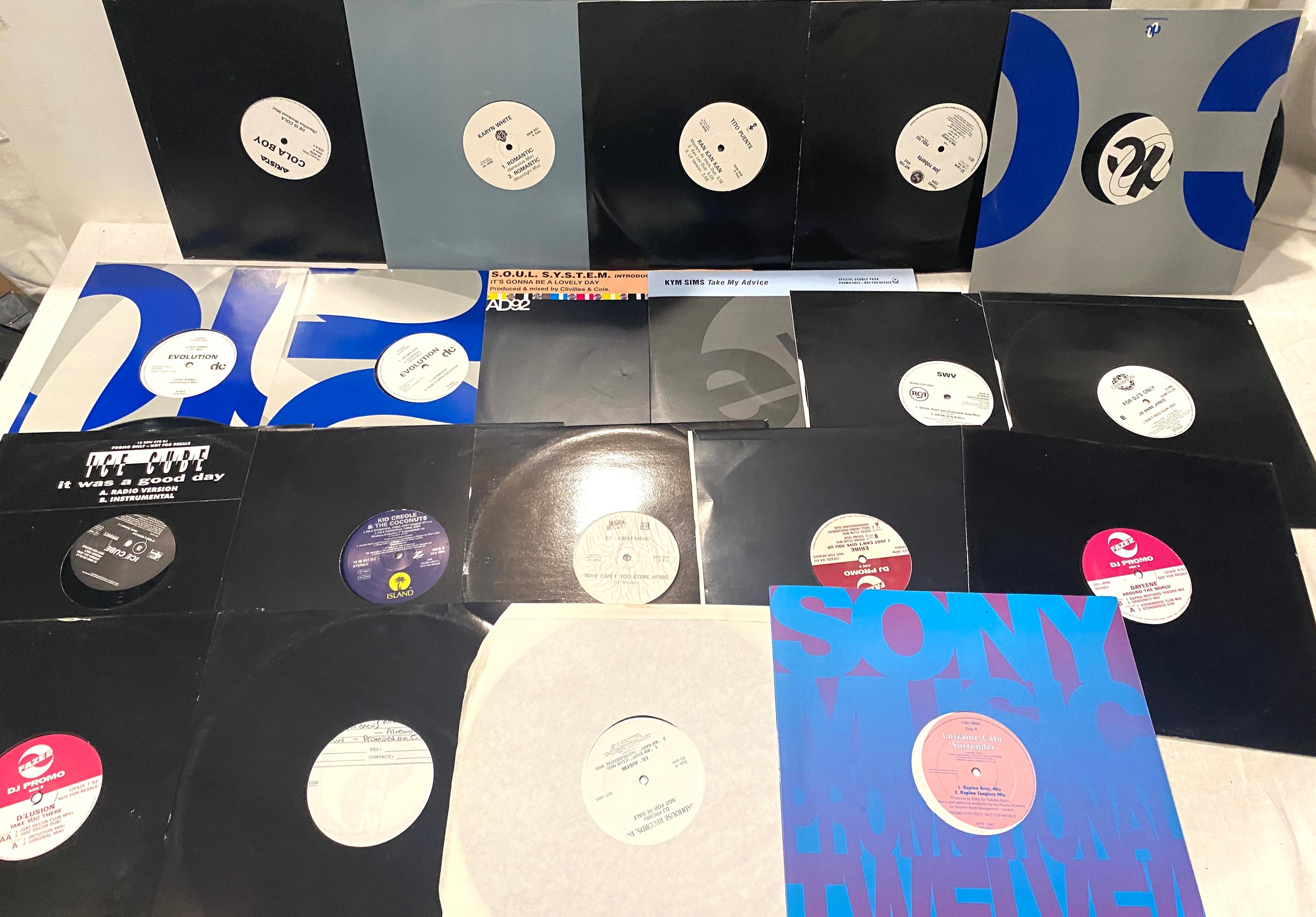 Selection of 12inch Soul, R&B, Dance singles to include DJ/ Promo Copes, Ice Cube etc