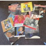 Large selection of assorted records includes Rod Stewart, Scott Joplin, Bob crosby etc