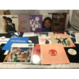 Large selection of 12 inch assorted record singles to include Alicia Myers, James Last, The