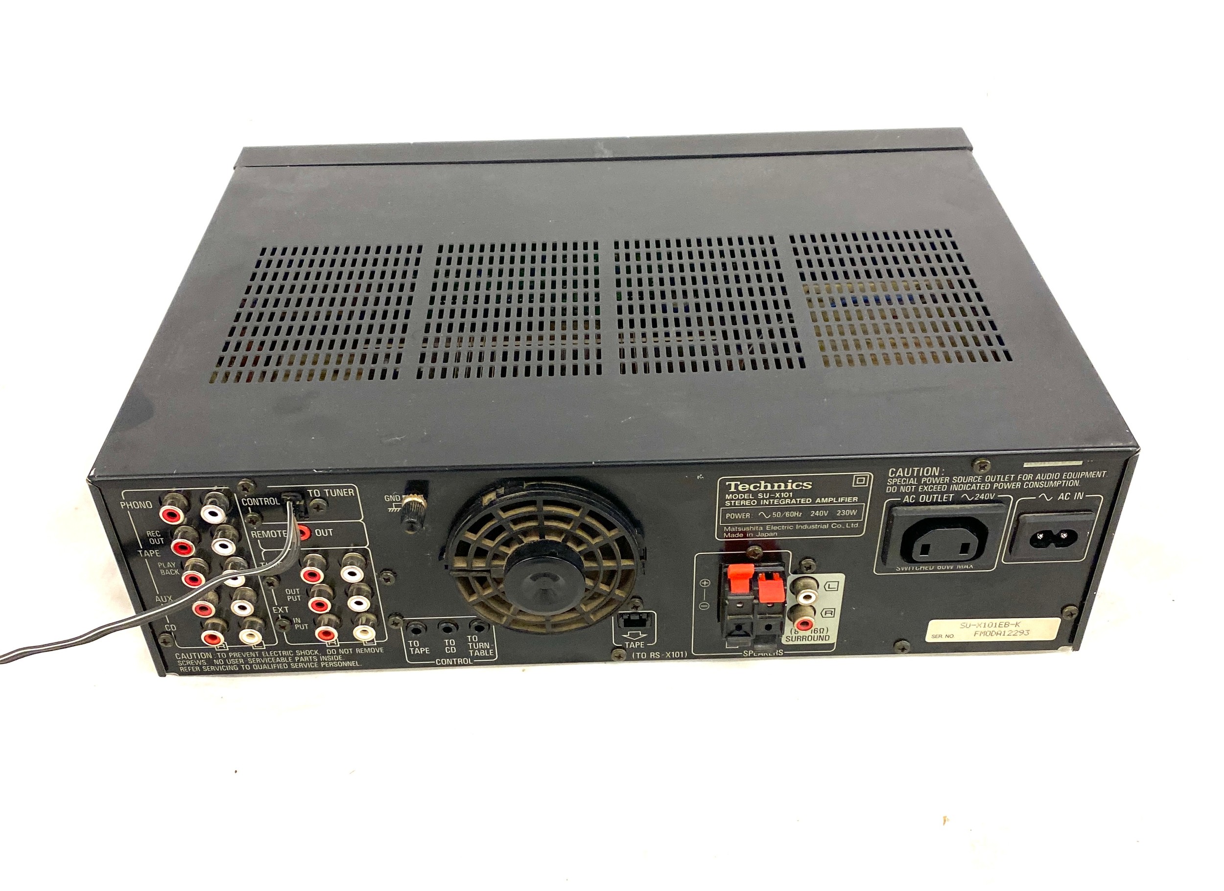 Technics stereo integrated amplifier model no SU_X101- untested no leads - Bild 3 aus 3