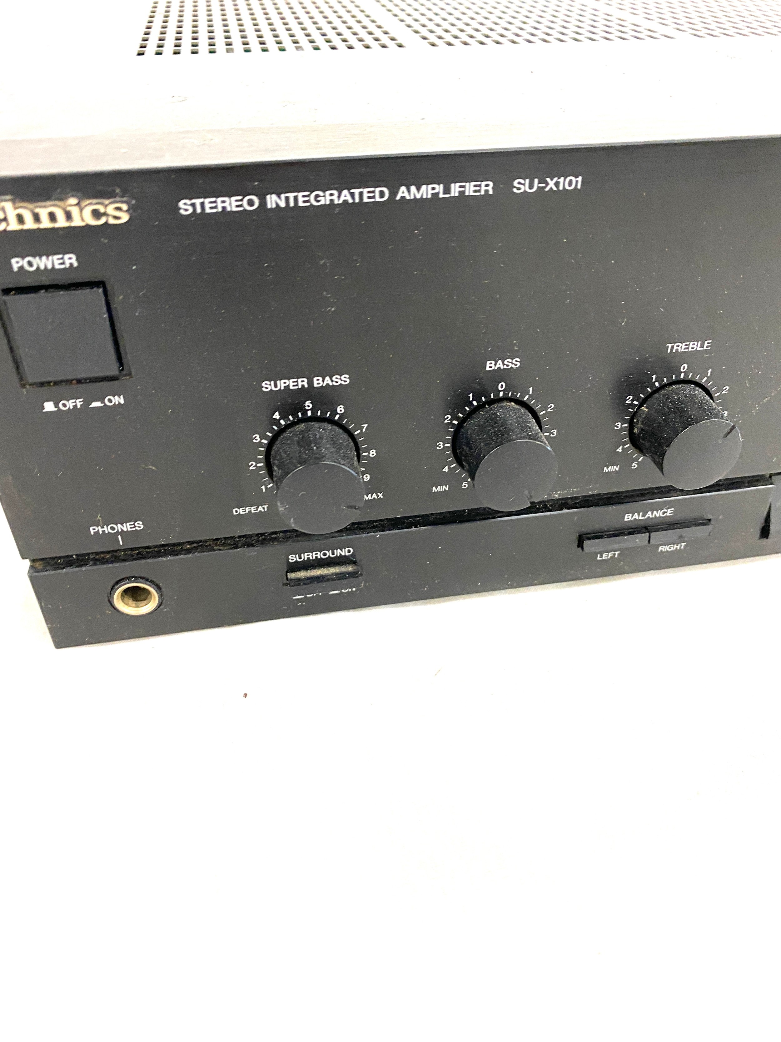 Technics stereo integrated amplifier model no SU_X101- untested no leads - Bild 2 aus 3