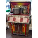 An Original 1950's Wurlitzer 1250 Jukebox, working order however in need of new playing lever