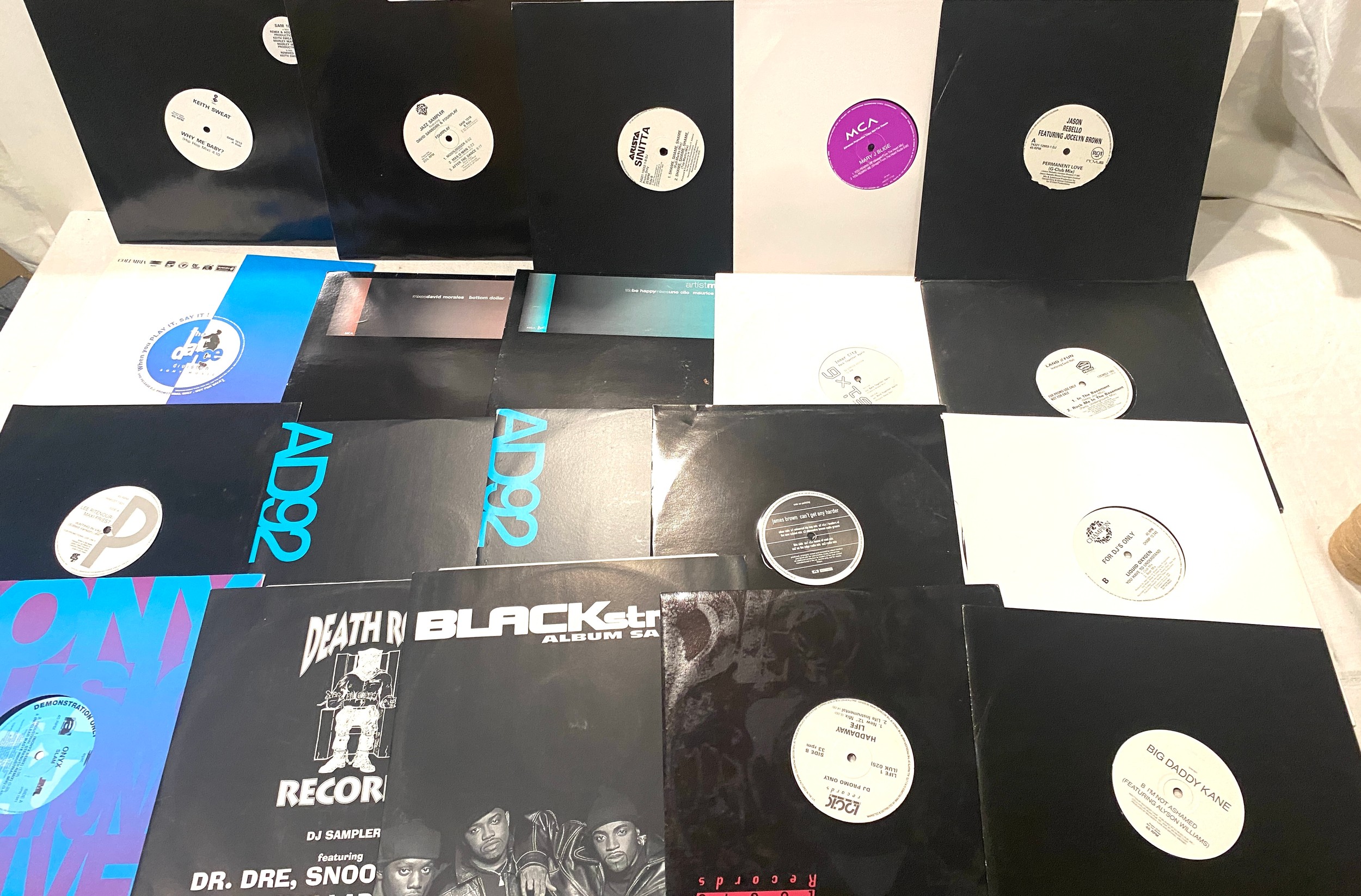 Selection of 12inch DJ/Promo singles includes, MCA, AD92 etc, some records not with original sleeves
