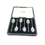 Boxed 6 silver teaspoons