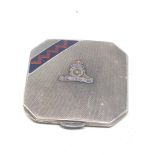 Military silver & enamel compact