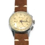 Accurist chronograph gents vintage wristwatch the watch is ticking crack to watch perspex