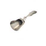 Antique dutch silver caddy spoon