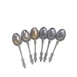 6 silver apostle spoons
