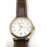 Bulova quartz gents vintage wristwatch the watch is ticking