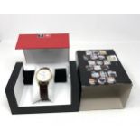 Boxed Tissot 1853 le locle automatic gents vintage wristwatch the watch is ticking box & papers
