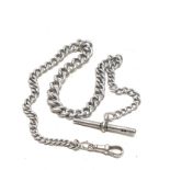 Antique silver albert watch chain weight 34g