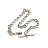 Antique silver albert watch chain weight 32g