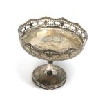 Antique silver gallery sweet dish sheffield silver hallmarks makes Walker & hall measures approx