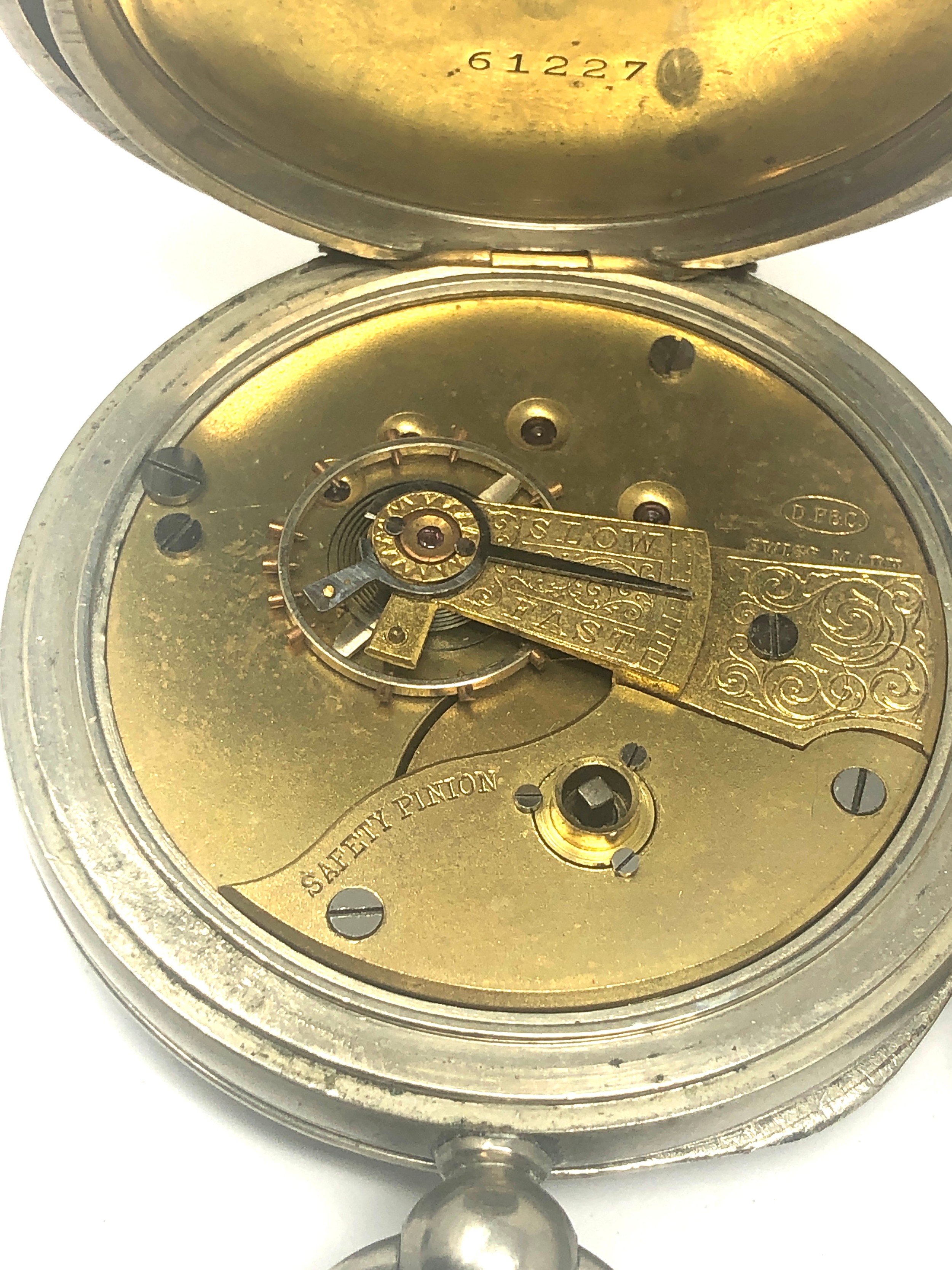 2 Antique nickel case open face pocket watches ticking - Image 5 of 5