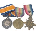 ww1 mons star trio medals to ss-9313 pte a.gratton a.s.c