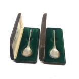 2 boxed john pinchers christmas spoons by peter jackson