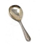 Silver tea caddy spoon Birmingham silver hallmarks