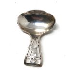 Vintage silver tea caddy spoon Birmingham silver hallmarks makers L.Ltd