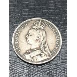 1889 victorian silver crown