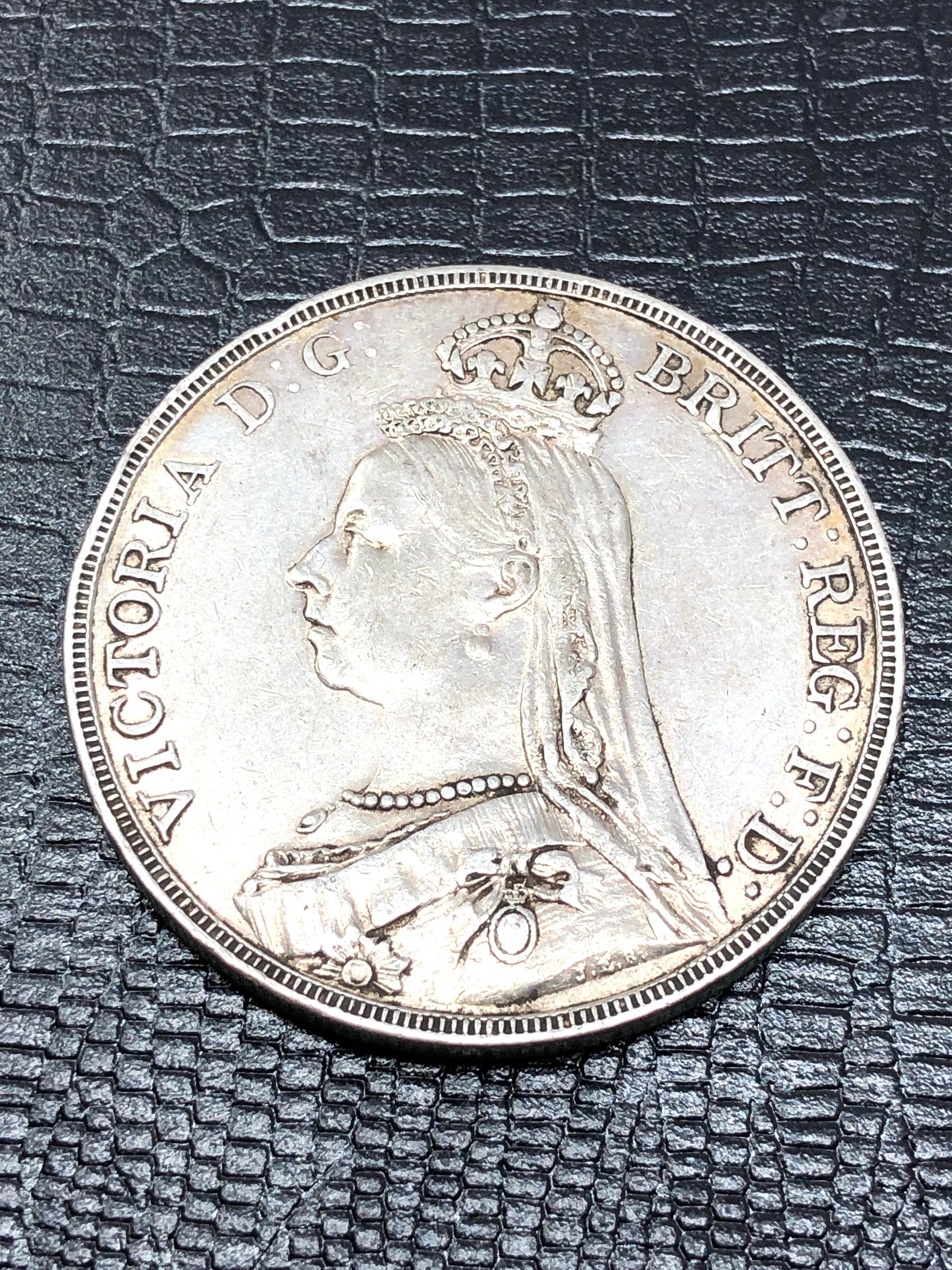 1890 Queen Victoria Silver Crown