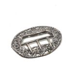 Antique silver buckle chester silver hallmarks measures approx 8cm by 5.5cm
